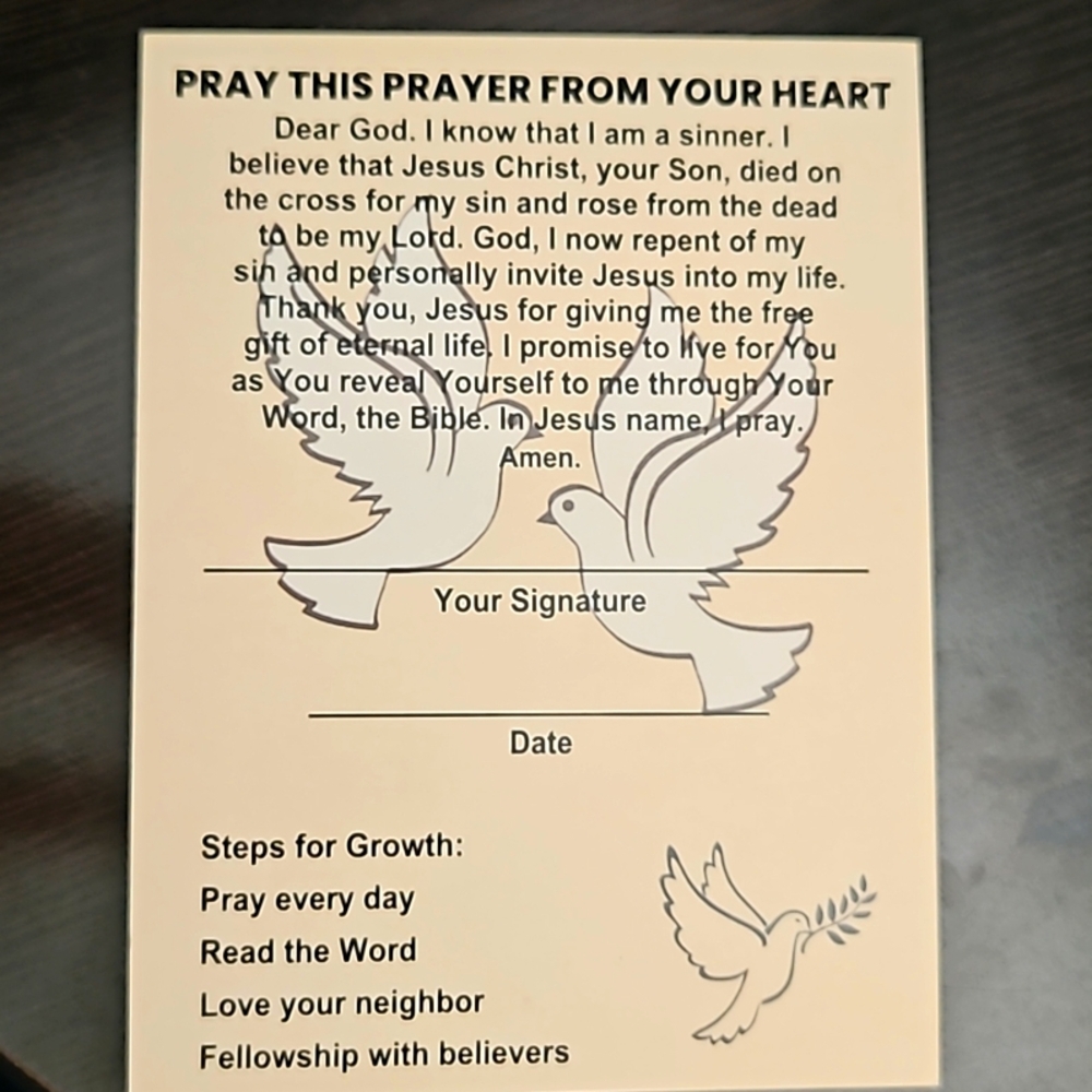 Jesus Commitment Card